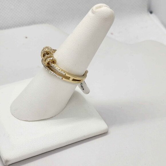 BRAND NEW   Sterling Silver 925 5 Round 2 design Ring - Picture 2 of 4